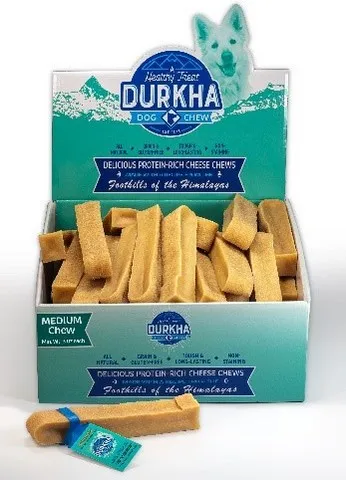 16pc Durkha Dog Chew PDQ Medium - Treats